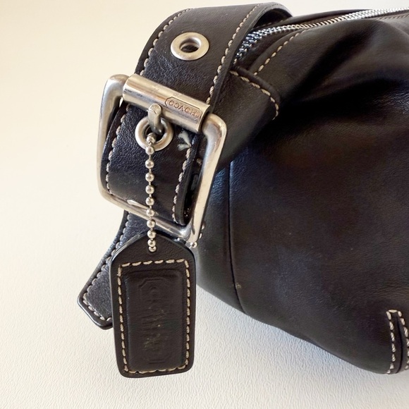 Coach Legacy Bag Shoulder Leather 9564 Demi Soho Boho Casual Y2K Chic Black - Picture 8 of 13